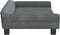 vidaXL - Hondenmand - 100x50x21 - cm - fluweel - donkergrijs