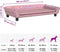 vidaXL - Hondenmand - 100x50x21 - cm - fluweel - roze