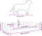 vidaXL - Hondenmand - 100x50x21 - cm - fluweel - roze