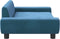 vidaXL - Hondenmand - 100x54x33 - cm - fluweel - blauw