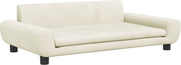 vidaXL - Hondenmand - 100x54x33 - cm - fluweel - crèmekleurig
