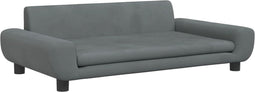 vidaXL - Hondenmand - 100x54x33 - cm - fluweel - donkergrijs