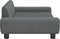 vidaXL - Hondenmand - 100x54x33 - cm - fluweel - donkergrijs