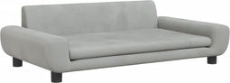 vidaXL - Hondenmand - 100x54x33 - cm - fluweel - lichtgrijs