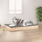 vidaXL - Hondenmand - 101,5x74x9 - cm - massief - grenenhout