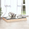 vidaXL - Hondenmand - 101,5x74x9 - cm - massief - grenenhout