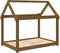 vidaXL - Hondenmand - 101x70x90 - cm - massief - grenenhout - honingbruin