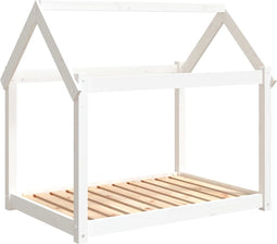 vidaXL - Hondenmand - 101x70x90 - cm - massief - grenenhout - wit