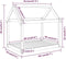 vidaXL - Hondenmand - 101x70x90 - cm - massief - grenenhout - wit