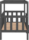 vidaXL - Hondenmand - 105,5 - x - 83,5 - x - 100 - cm - massief - grenenhout - grijs