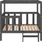 vidaXL - Hondenmand - 105,5 - x - 83,5 - x - 100 - cm - massief - grenenhout - grijs
