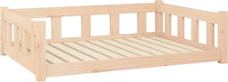 vidaXL - Hondenmand - 105,5x75,5x28 - cm - massief - grenenhout
