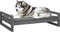 vidaXL - Hondenmand - 105,5x75,5x28 - cm - massief - grenenhout - grijs