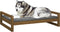 vidaXL - Hondenmand - 105,5x75,5x28 - cm - massief - grenenhout - honingbruin