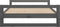 vidaXL - Hondenmand - 105,5x75,5x28 - cm - massief - grenenhout - grijs