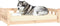 vidaXL - Hondenmand - 105,5x75,5x28 - cm - massief - grenenhout