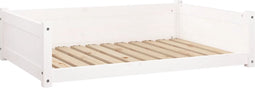 vidaXL - Hondenmand - 105,5x75,5x28 - cm - massief - grenenhout - wit