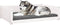 vidaXL - Hondenmand - 105,5x75,5x28 - cm - massief - grenenhout - wit