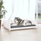 vidaXL - Hondenmand - 105,5x75,5x28 - cm - massief - grenenhout - wit