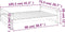 vidaXL - Hondenmand - 105,5x75,5x28 - cm - massief - grenenhout - wit