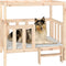 vidaXL - Hondenmand - 105,5x83,5x100 - cm - massief - grenenhout