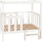 vidaXL - Hondenmand - 105,5x83,5x100 - cm - massief - grenenhout - wit
