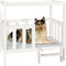 vidaXL - Hondenmand - 105,5x83,5x100 - cm - massief - grenenhout - wit