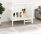 vidaXL - Hondenmand - 105,5x83,5x100 - cm - massief - grenenhout - wit