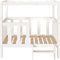 vidaXL - Hondenmand - 105,5x83,5x100 - cm - massief - grenenhout - wit