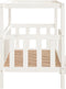 vidaXL - Hondenmand - 105,5x83,5x100 - cm - massief - grenenhout - wit