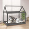 vidaXL - Hondenmand - 111x80x100 - cm - massief - grenenhout - grijs