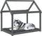 vidaXL - Hondenmand - 111x80x100 - cm - massief - grenenhout - grijs