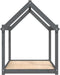 vidaXL - Hondenmand - 111x80x100 - cm - massief - grenenhout - grijs