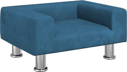 vidaXL - Hondenmand - 50x40x26,5 - cm - fluweel - blauw