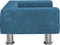 vidaXL - Hondenmand - 50x40x26,5 - cm - fluweel - blauw