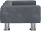 vidaXL - Hondenmand - 50x40x26,5 - cm - fluweel - donkergrijs