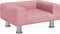 vidaXL - Hondenmand - 50x40x26,5 - cm - fluweel - roze