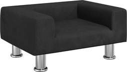vidaXL - Hondenmand - 50x40x26,5 - cm - fluweel - zwart