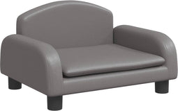 vidaXL - Hondenmand - 50x40x30 - cm - kunstleer - grijs