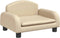 vidaXL - Hondenmand - 50x40x30 - cm - stof - crèmekleurig