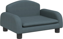vidaXL - Hondenmand - 50x40x30 - cm - stof - donkergrijs
