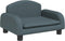 vidaXL - Hondenmand - 50x40x30 - cm - stof - donkergrijs