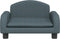 vidaXL - Hondenmand - 50x40x30 - cm - stof - donkergrijs