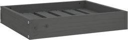 vidaXL - Hondenmand - 51,5x44x9 - cm - massief - grenenhout - grijs
