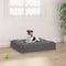 vidaXL - Hondenmand - 51,5x44x9 - cm - massief - grenenhout - grijs