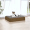 vidaXL - Hondenmand - 51,5x44x9 - cm - massief - grenenhout - honingbruin