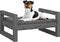 vidaXL - Hondenmand - 55,5x45,5x28 - cm - massief - grenenhout - grijs