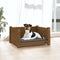 vidaXL - Hondenmand - 55,5x45,5x28 - cm - massief - grenenhout - honingbruin