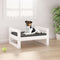 vidaXL - Hondenmand - 55,5x45,5x28 - cm - massief - grenenhout - wit