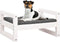 vidaXL - Hondenmand - 55,5x45,5x28 - cm - massief - grenenhout - wit